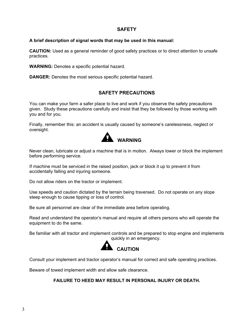 Yetter 2967-122 Floating Residue Manager User Manual | Page 3 / 20
