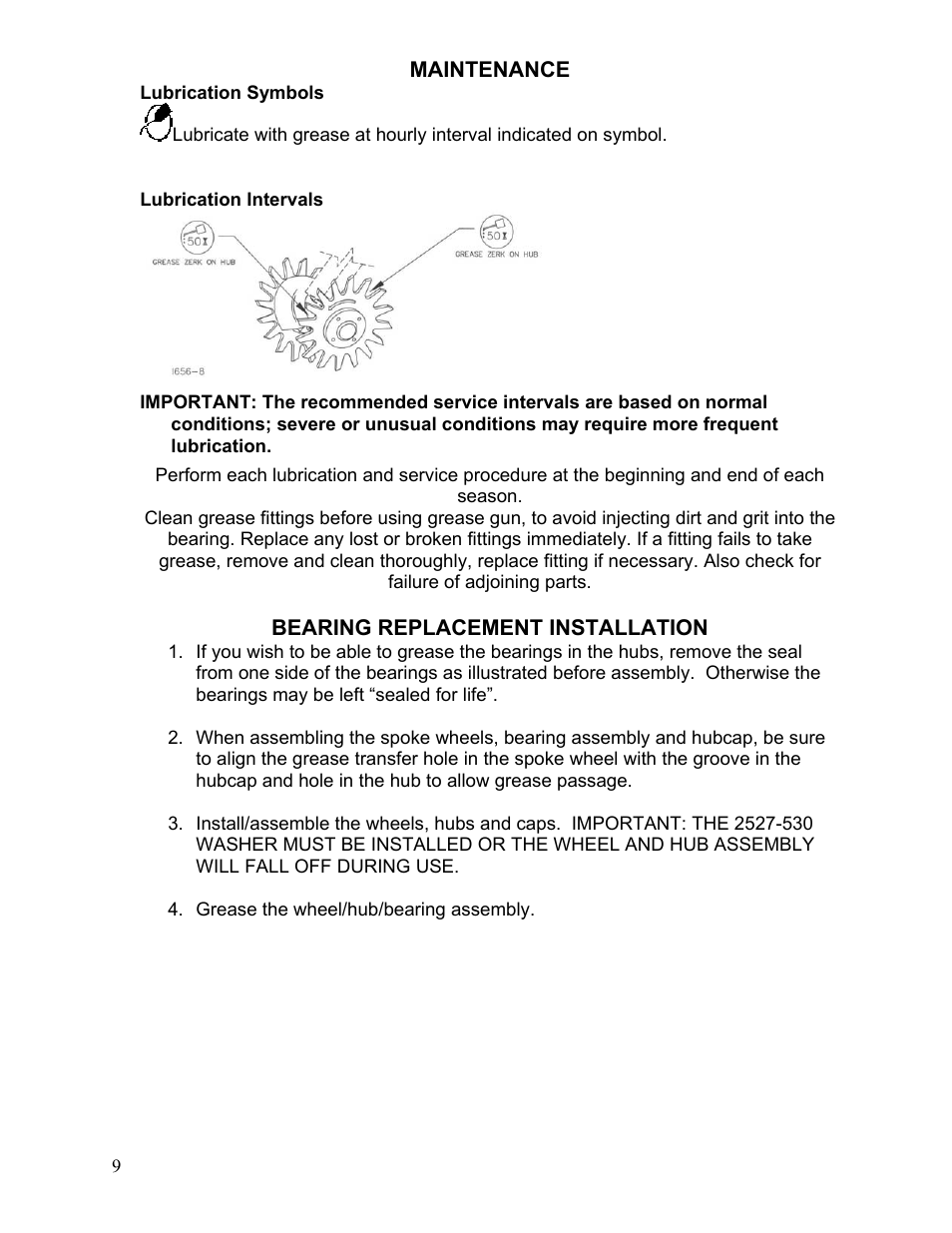 Yetter 2967-122 Floating Residue Manager User Manual | Page 9 / 20