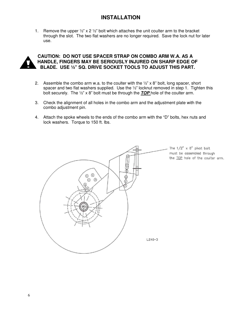Installation | Yetter 2967-115 Residue Manager Attachment for 2960 Series II User Manual | Page 6 / 12