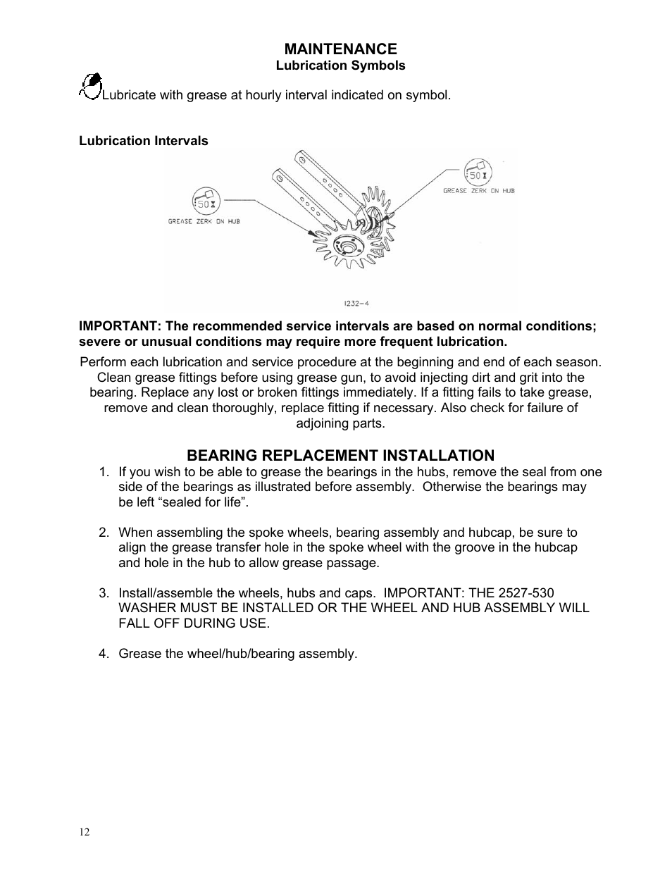 Yetter 2967-135 Residue Manager Attachment for Case Coulter User Manual | Page 12 / 20