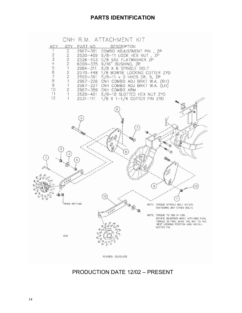 Yetter 2967-135 Residue Manager Attachment for Case Coulter User Manual | Page 14 / 20