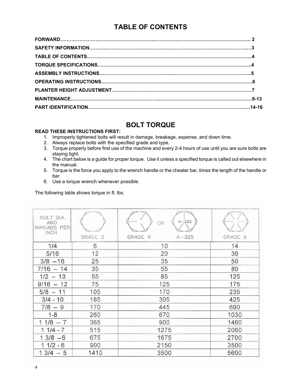 Yetter 2967-135 Residue Manager Attachment for Case Coulter User Manual | Page 4 / 20