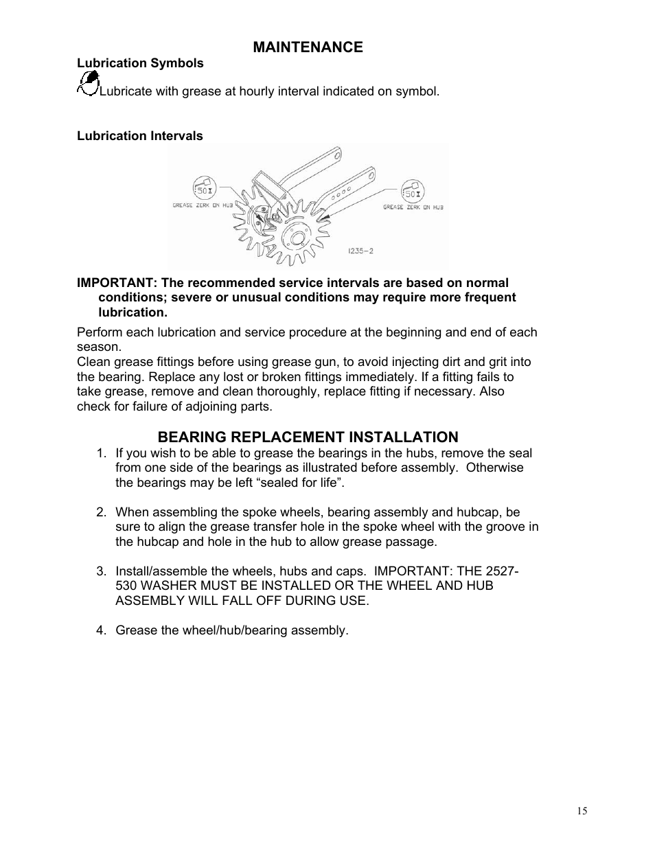 Yetter 2967-145 Residue Manager Attachment for Yetter/John Deere 7000 Unit Mounted Conservation Coulter User Manual | Page 15 / 20