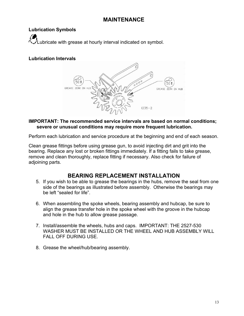 Yetter 2967-051 Residue Manager Attachment for John Deere MaxEmerge2 Unit Mounted Coulter User Manual | Page 13 / 20