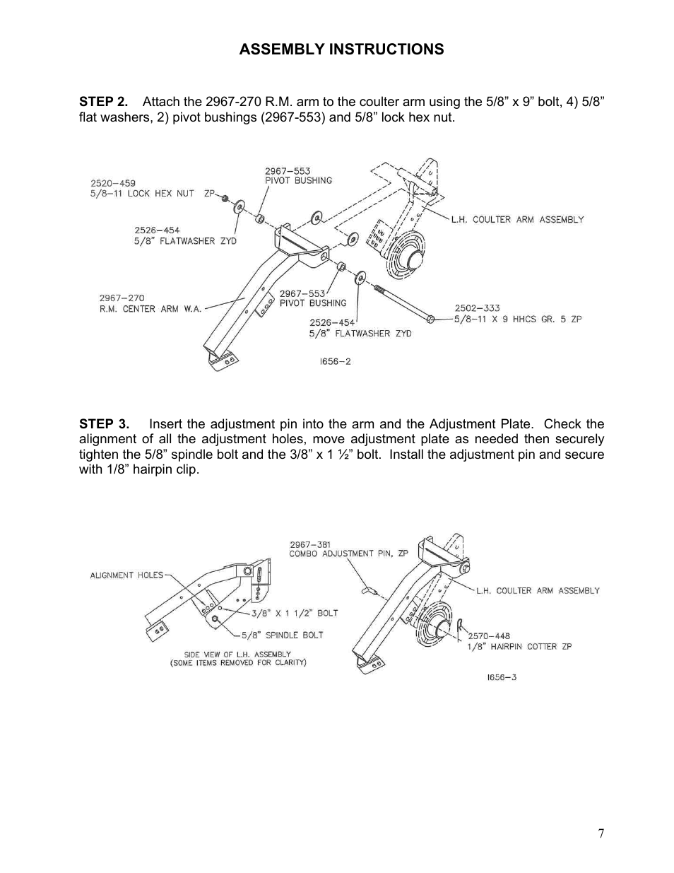 Yetter 2967-180 Residue Manager for 2959 Offset Injection Coulter User Manual | Page 7 / 20