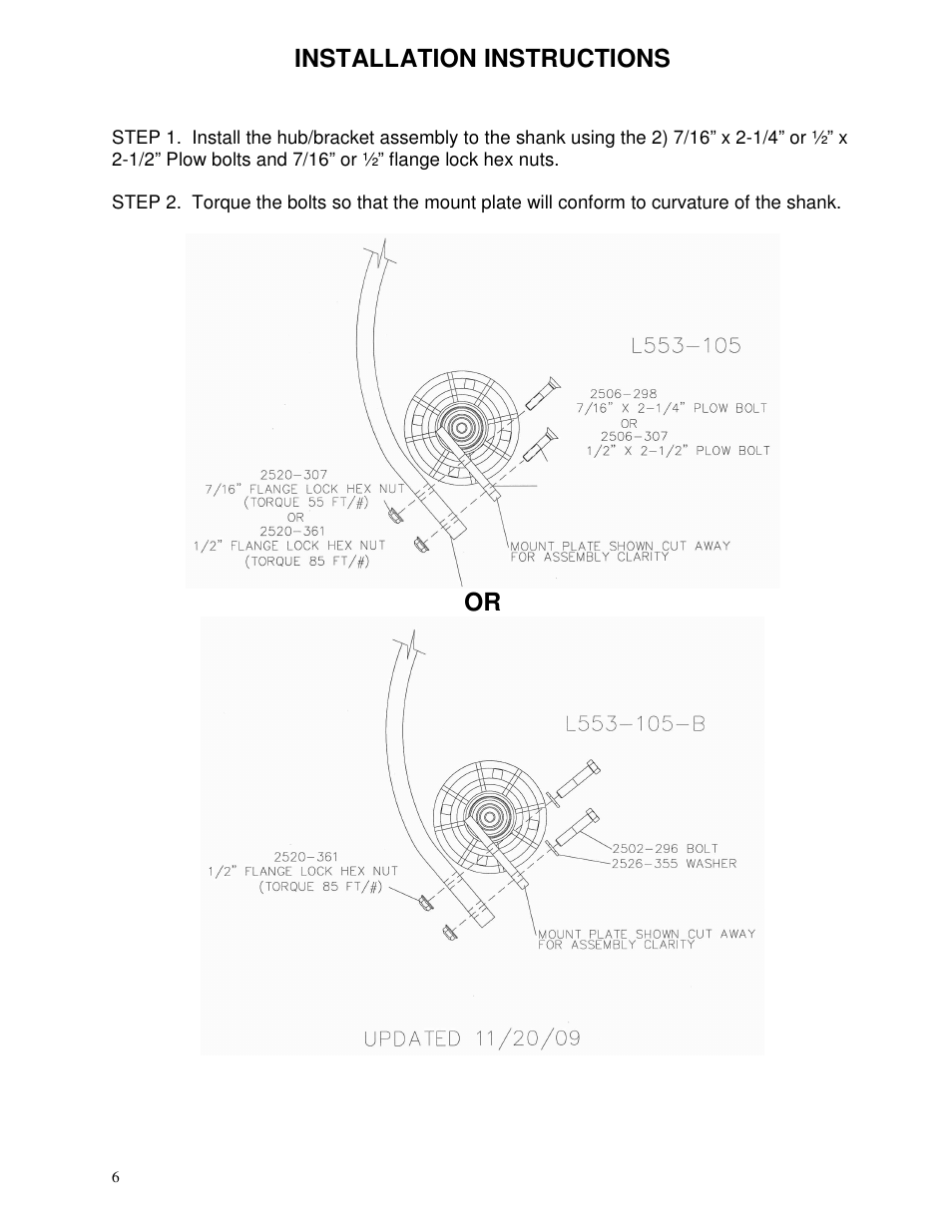Installation instructions | Yetter 2982-001 V.T.A. User Manual | Page 6 / 12