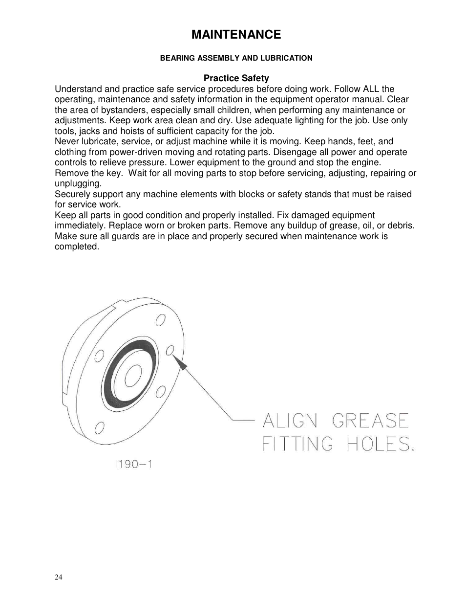 Maintenance | Yetter 2984 Series Maverick HR Plus User Manual | Page 24 / 52