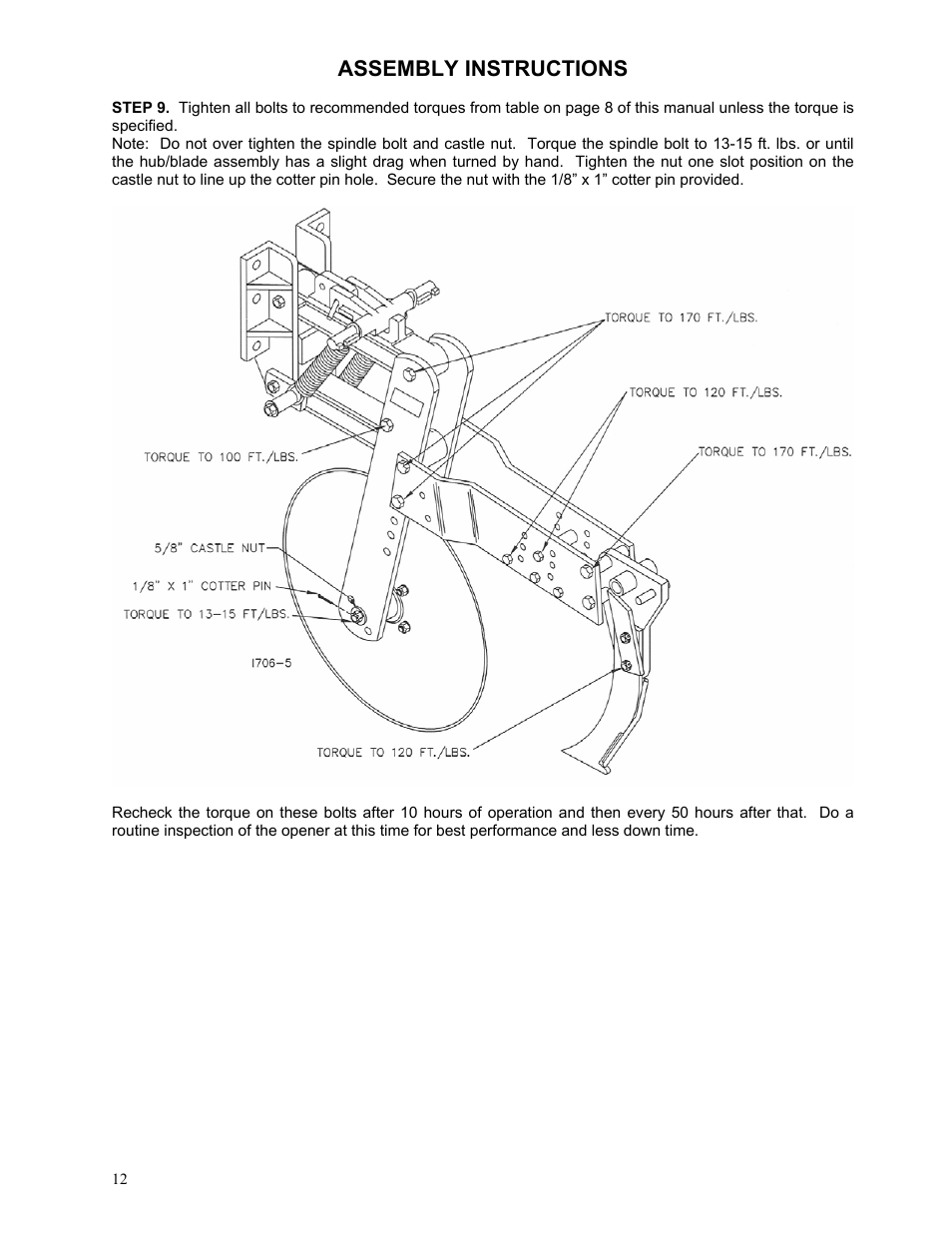 Assembly instructions | Yetter 2984 High Residue Maverick Opener User Manual | Page 12 / 40