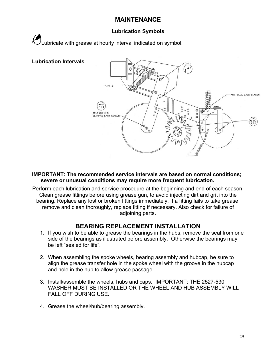 Yetter 2984 High Residue Maverick Opener User Manual | Page 29 / 40