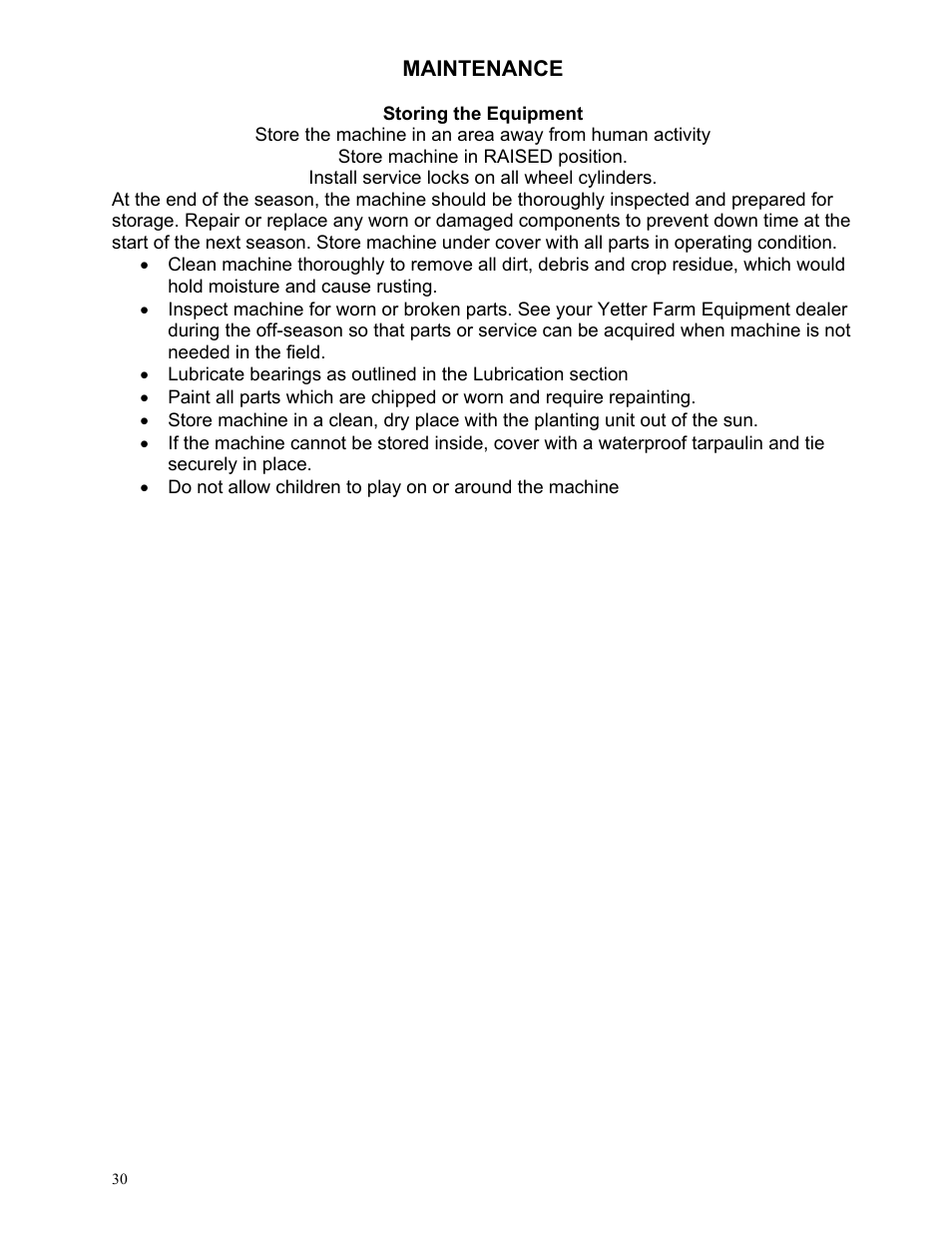 Yetter 2984 High Residue Maverick Opener User Manual | Page 30 / 40