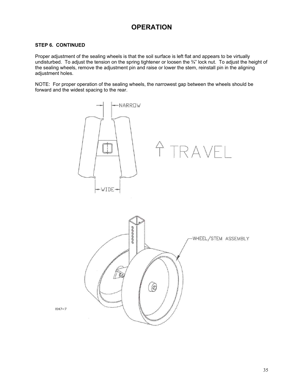 Operation | Yetter 2984 Series Generation II Maverick Opener User Manual | Page 35 / 56
