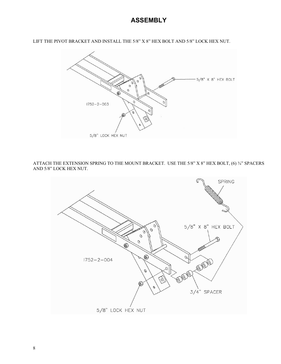 Assembly | Yetter 2984-027 Rolling Basket Attachment User Manual | Page 8 / 16