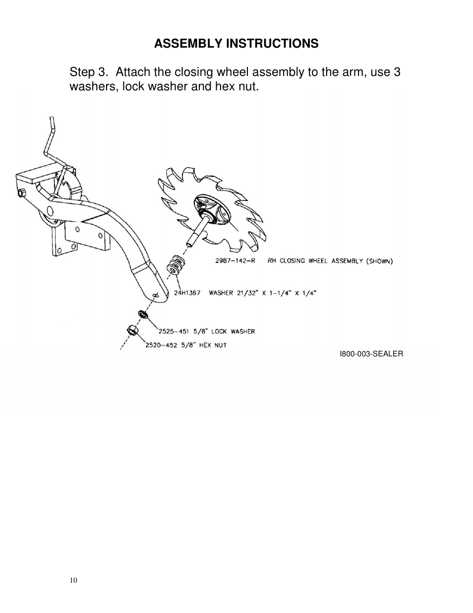 Yetter 2987 NH3 Magnum User Manual | Page 10 / 36