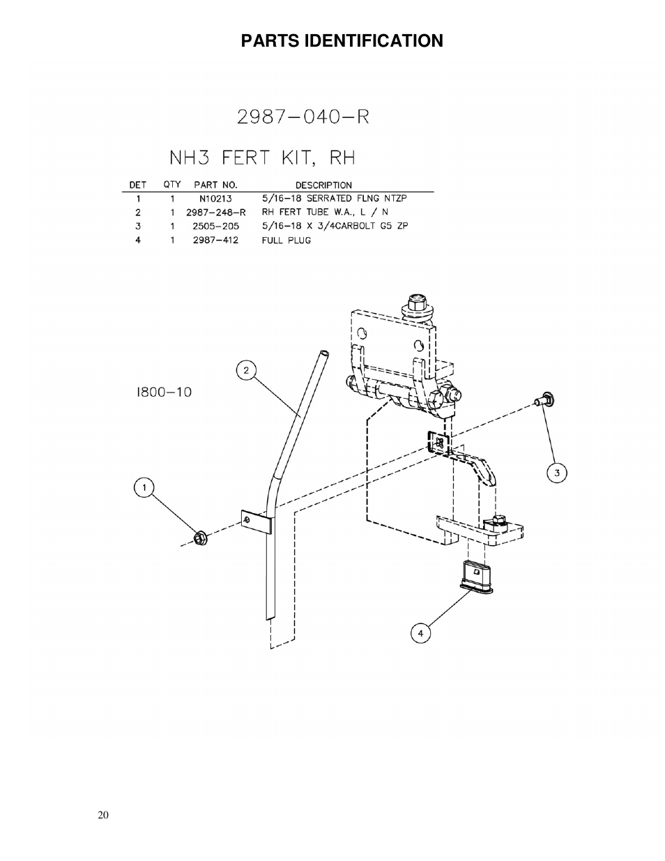 Parts identification | Yetter 2987 NH3 Magnum User Manual | Page 20 / 36