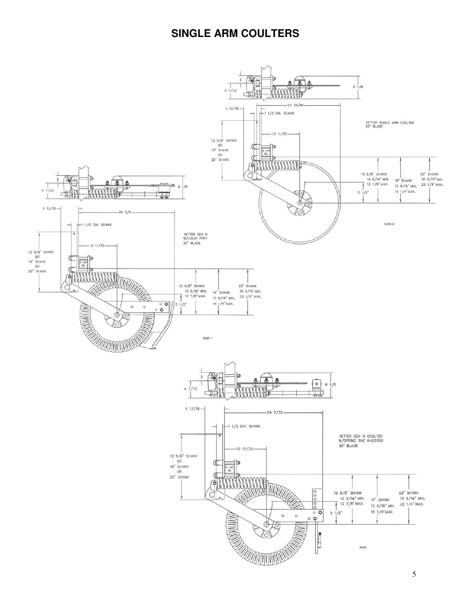 Yetter 2995 Generation III Coulter User Manual | Page 5 / 24