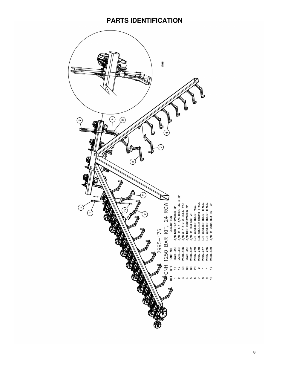 Yetter 2995-176 Fertilizer Bar Kit For CNH 1250 Planter User Manual | Page 9 / 12