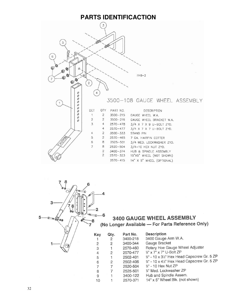 Yetter 3500 Series Toolbar Rotary Hoe User Manual | Page 32 / 36