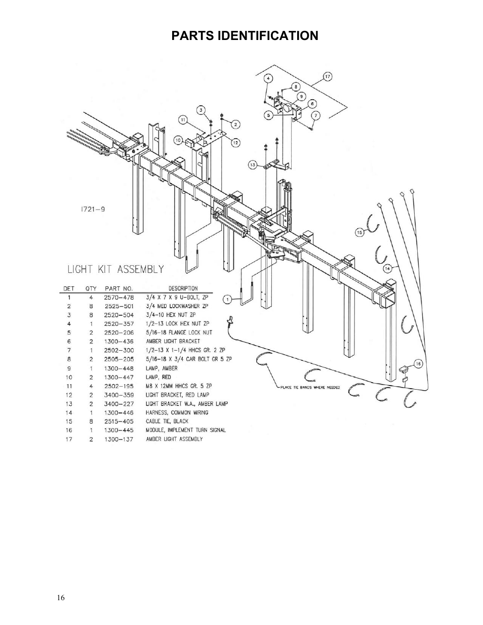 Yetter 3600 Series Fertilizer Toolbar for Self Propelled Sprayers User Manual | Page 16 / 20