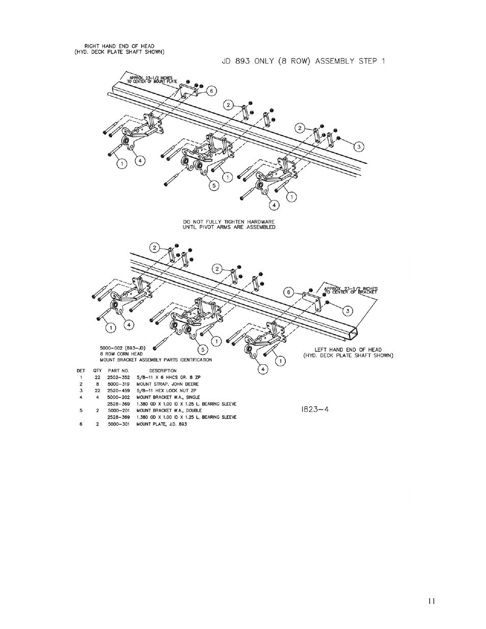 Yetter 5000 Series Stalk Devastator- CNH, John Deere, Drago & Geringhoff User Manual | Page 11 / 64
