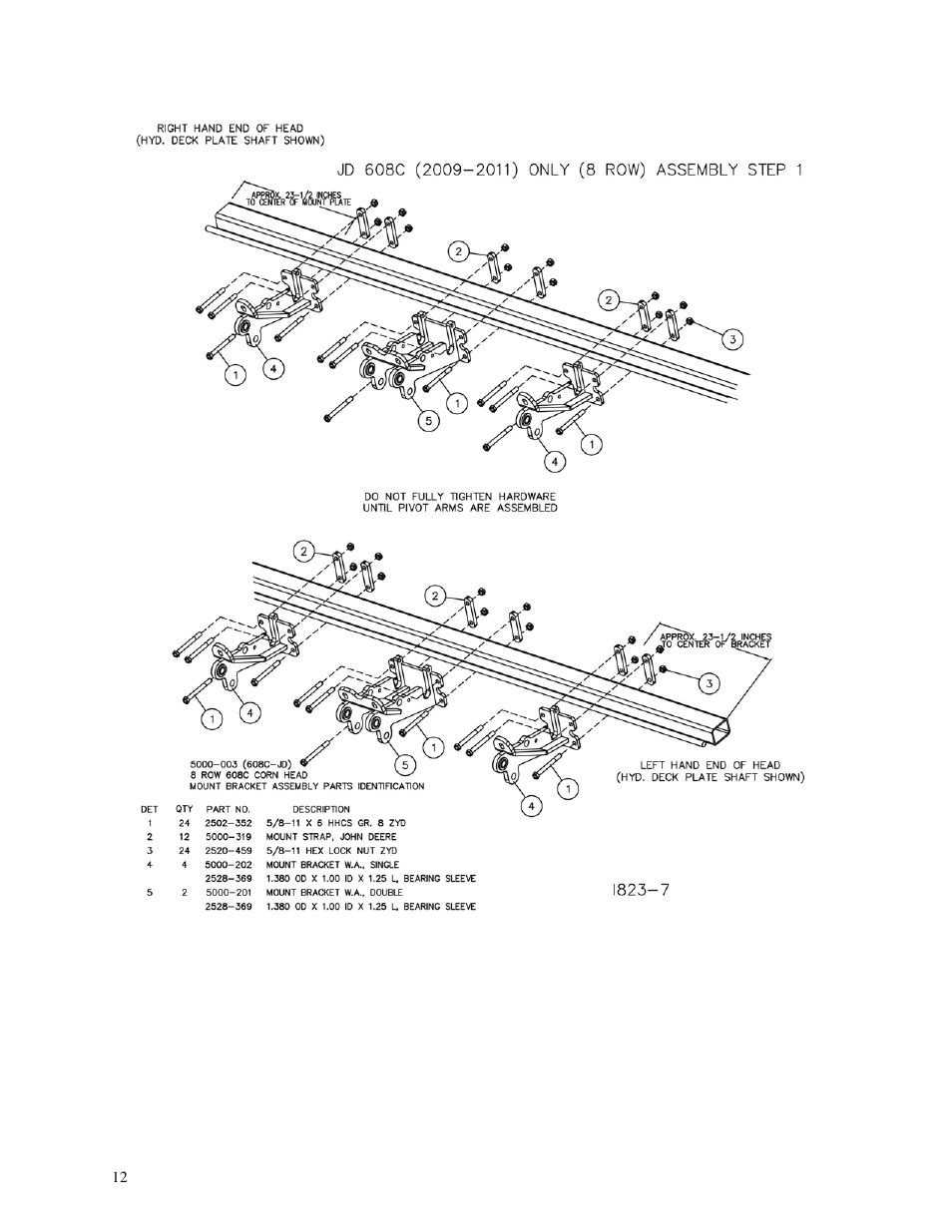 Yetter 5000 Series Stalk Devastator- CNH, John Deere, Drago & Geringhoff User Manual | Page 12 / 64