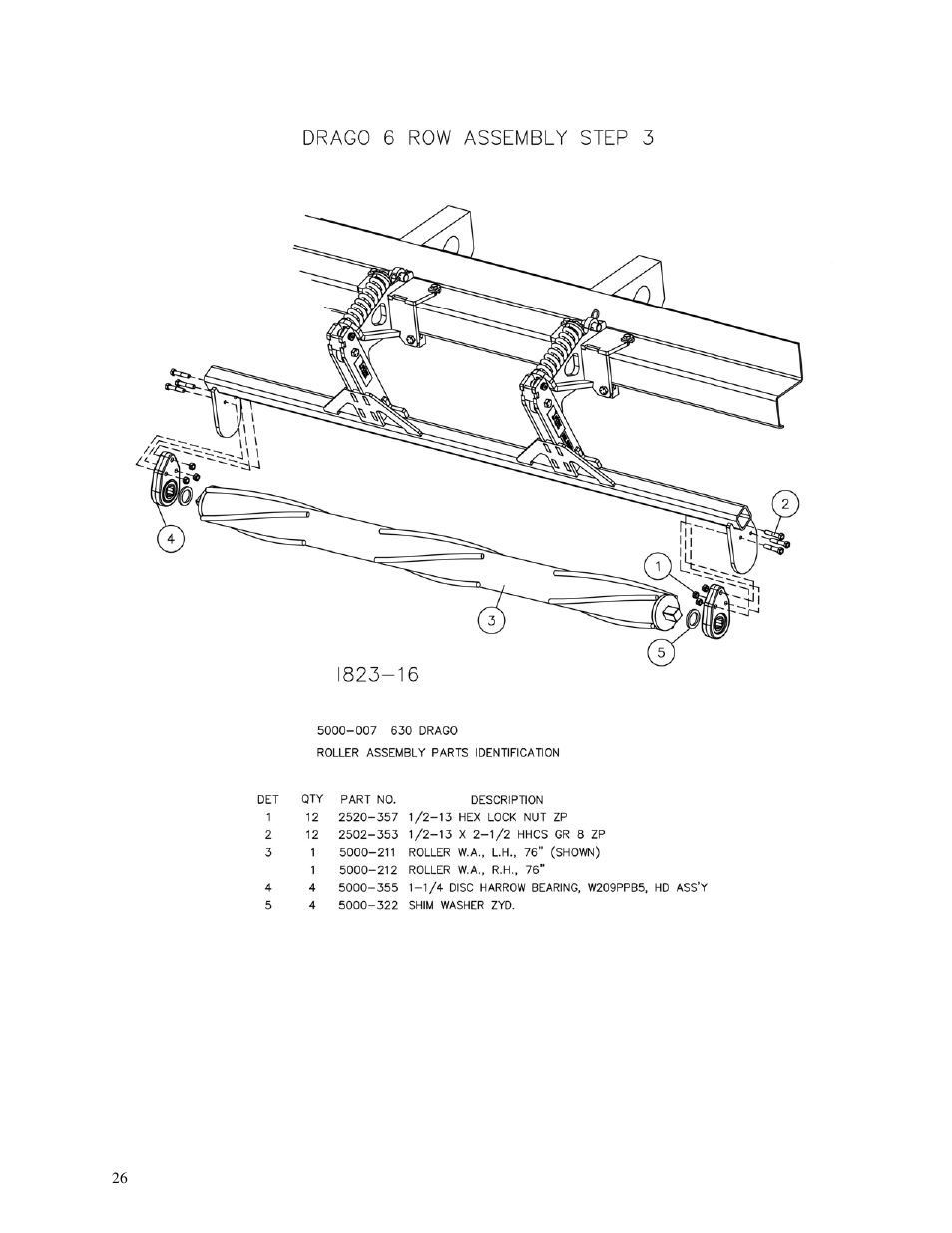 Yetter 5000 Series Stalk Devastator- CNH, John Deere, Drago & Geringhoff User Manual | Page 26 / 64