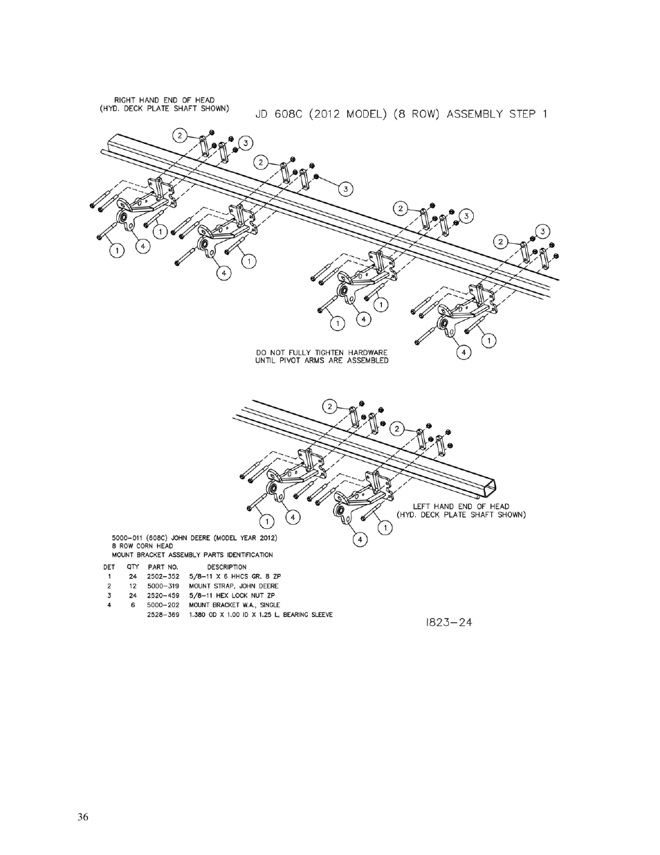 Yetter 5000 Series Stalk Devastator- CNH, John Deere, Drago & Geringhoff User Manual | Page 36 / 64