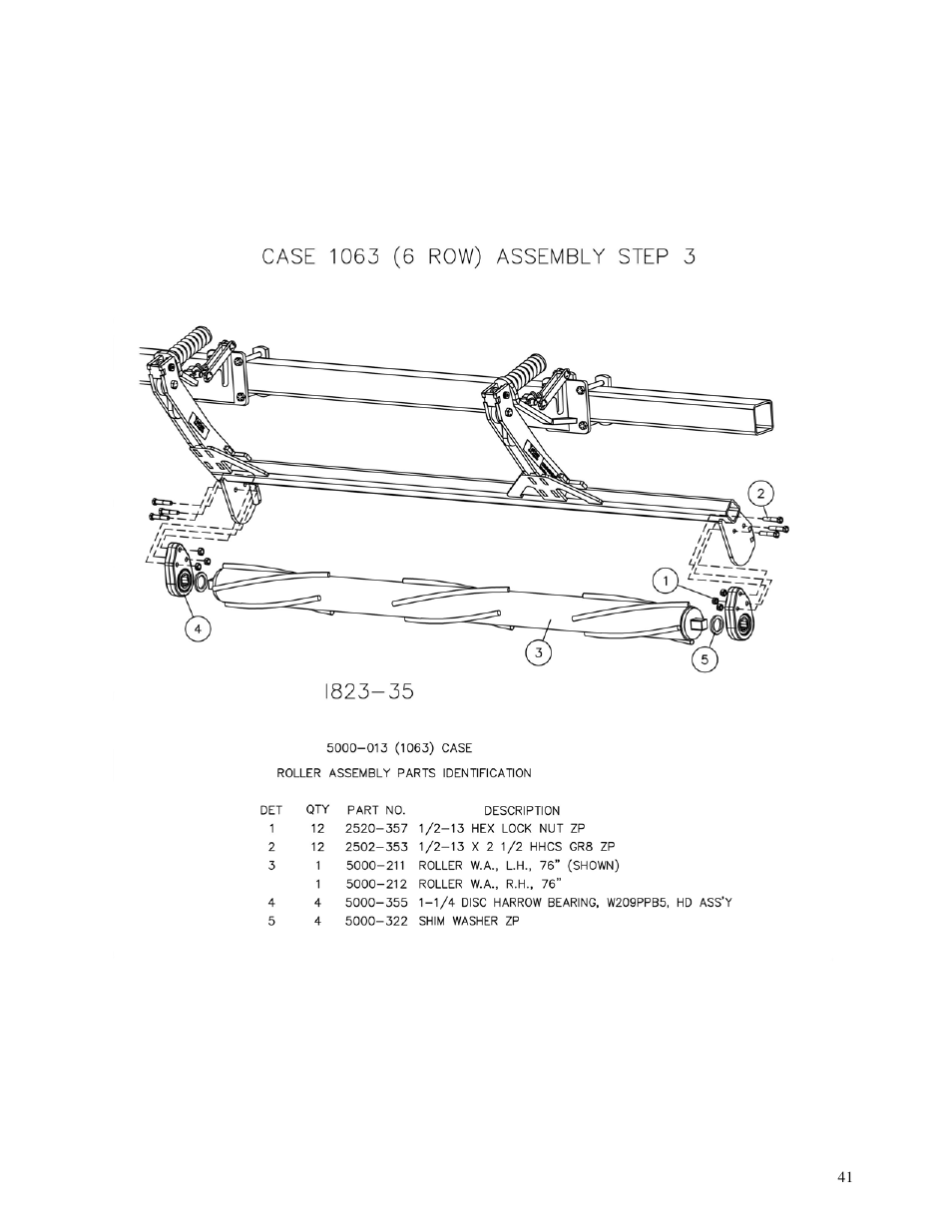 Yetter 5000 Series Stalk Devastator- CNH, John Deere, Drago & Geringhoff User Manual | Page 41 / 64