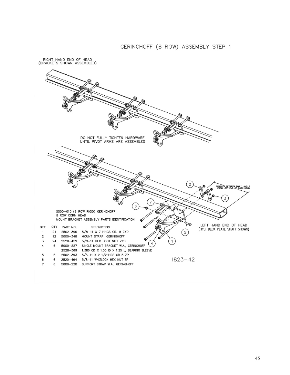 Yetter 5000 Series Stalk Devastator- CNH, John Deere, Drago & Geringhoff User Manual | Page 45 / 64