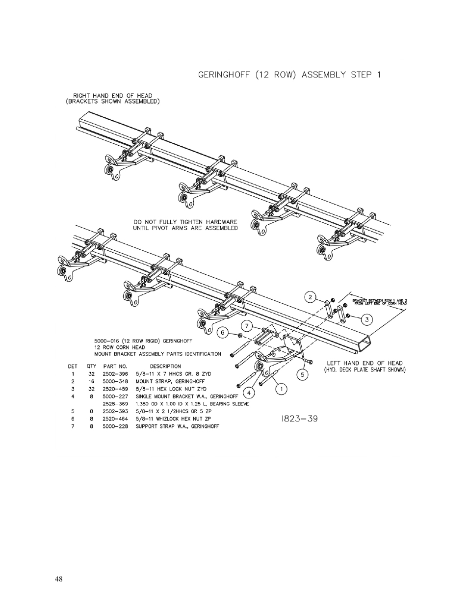 Yetter 5000 Series Stalk Devastator- CNH, John Deere, Drago & Geringhoff User Manual | Page 48 / 64