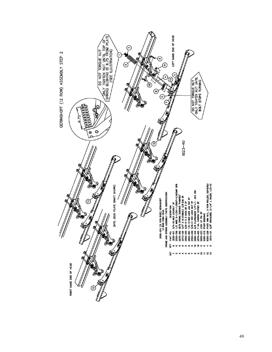 Yetter 5000 Series Stalk Devastator- CNH, John Deere, Drago & Geringhoff User Manual | Page 49 / 64