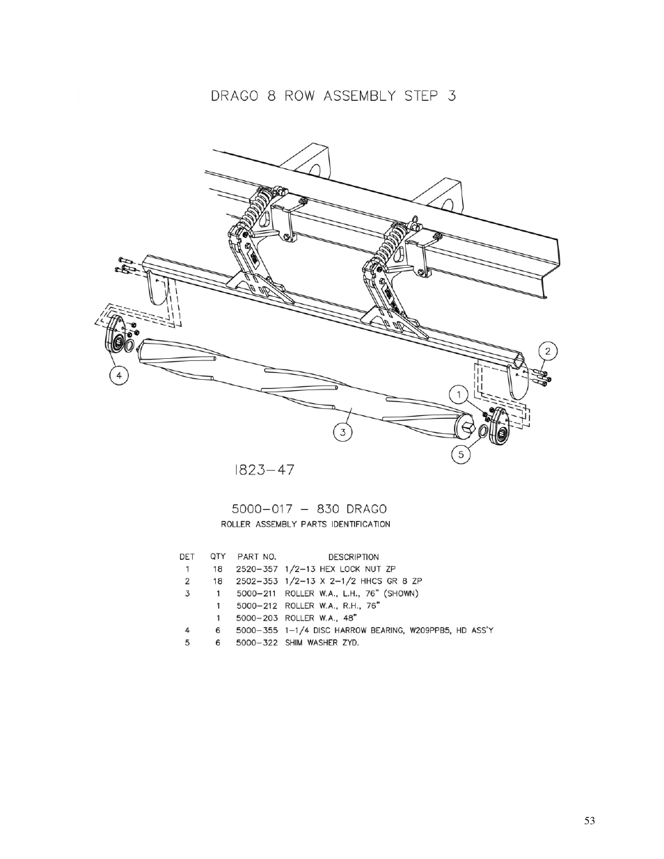 Yetter 5000 Series Stalk Devastator- CNH, John Deere, Drago & Geringhoff User Manual | Page 53 / 64