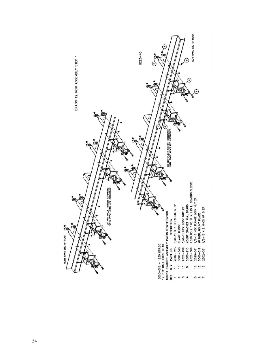 Yetter 5000 Series Stalk Devastator- CNH, John Deere, Drago & Geringhoff User Manual | Page 54 / 64
