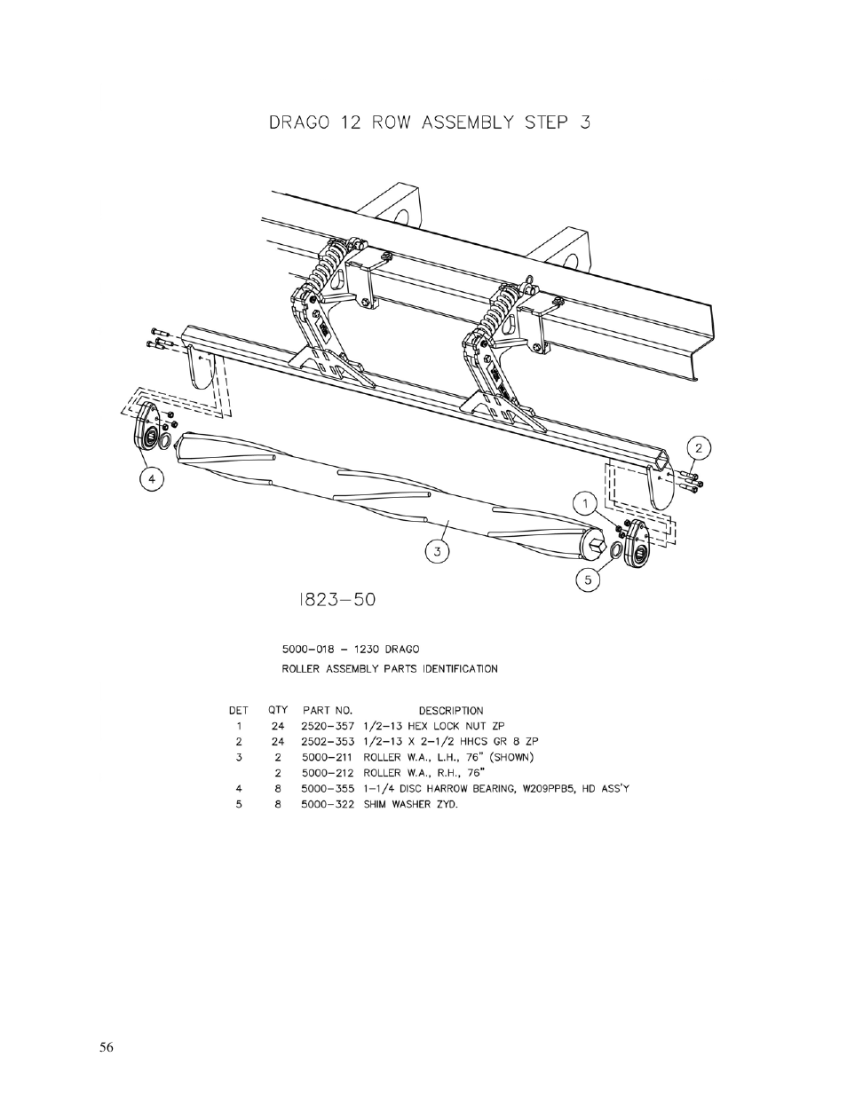 Yetter 5000 Series Stalk Devastator- CNH, John Deere, Drago & Geringhoff User Manual | Page 56 / 64