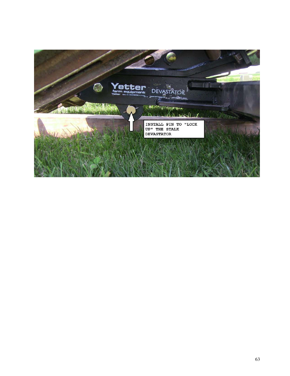 Yetter 5000 Series Stalk Devastator- CNH, John Deere, Drago & Geringhoff User Manual | Page 63 / 64