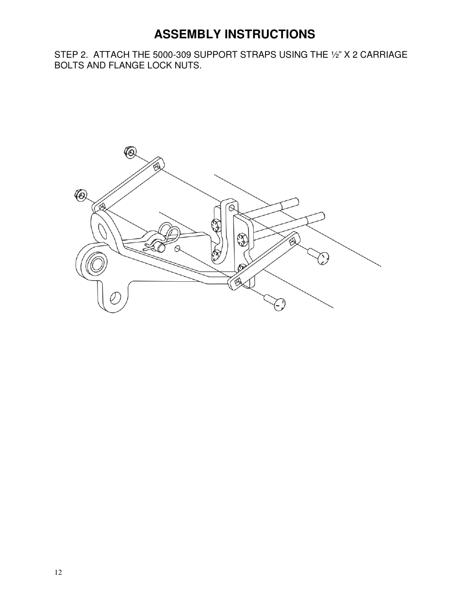 Assembly instructions | Yetter 5000-022 Series Stalk Devastator- Lexion User Manual | Page 12 / 20