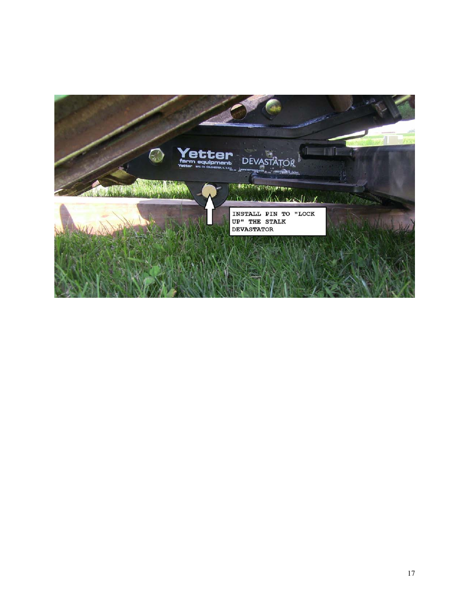 Yetter 5000-022 Series Stalk Devastator- Lexion User Manual | Page 17 / 20