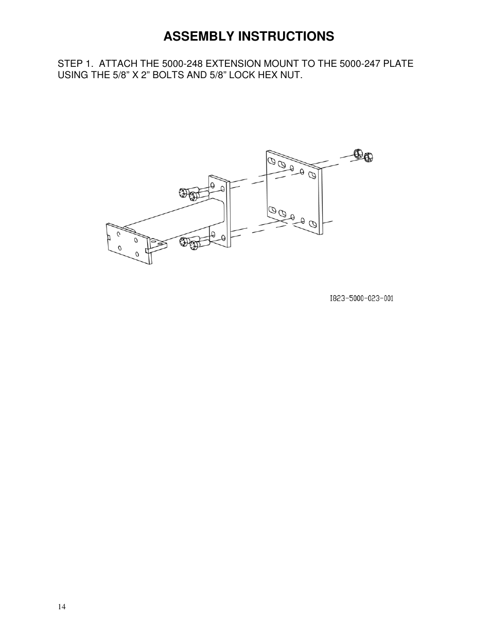 Assembly instructions | Yetter 5000-024 Series Stalk Devastator-Agco User Manual | Page 14 / 24