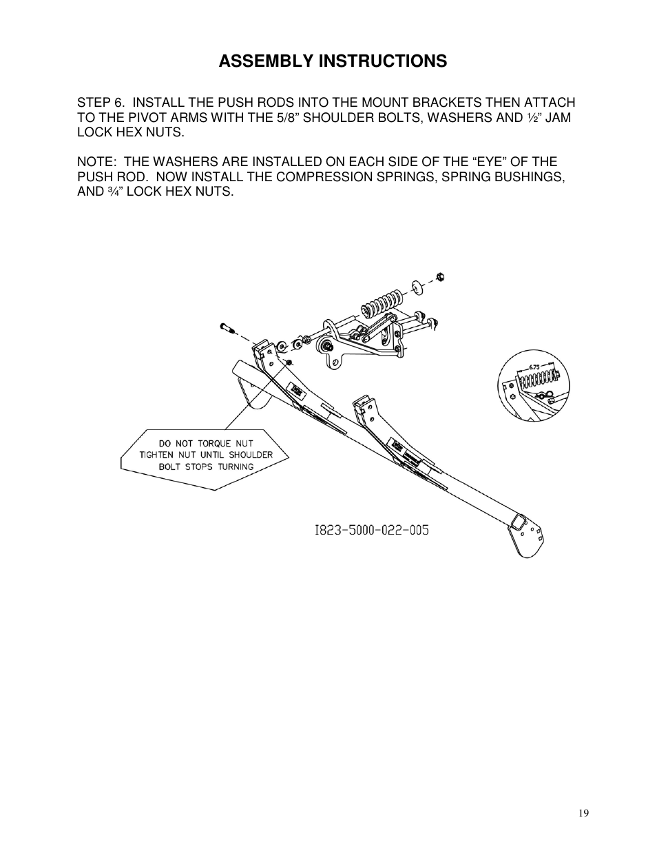 Assembly instructions | Yetter 5000-024 Series Stalk Devastator-Agco User Manual | Page 19 / 24