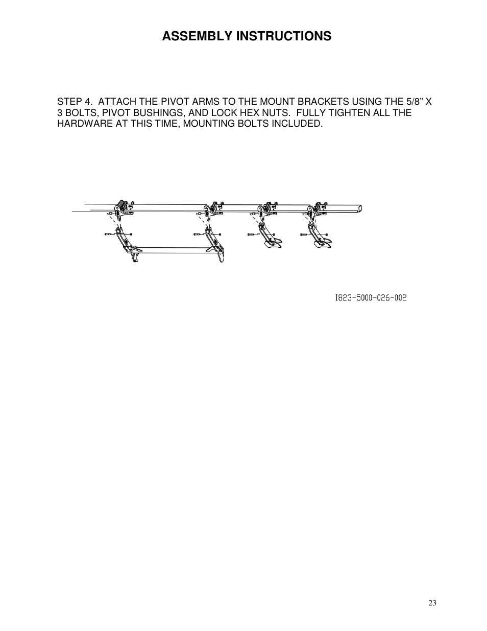 Assembly instructions | Yetter 5000-028 Stalk Devastator User Manual | Page 23 / 28