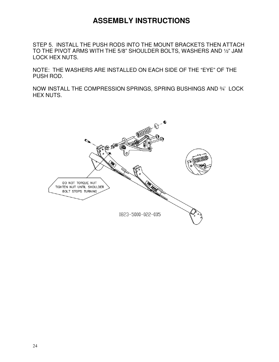 Assembly instructions | Yetter 5000-028 Stalk Devastator User Manual | Page 24 / 28