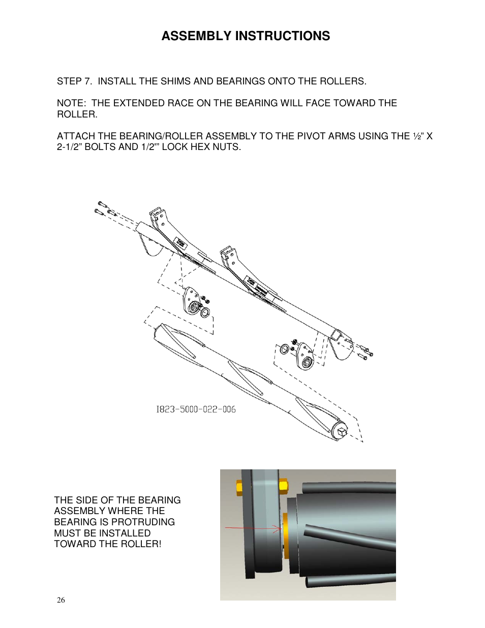 Assembly instructions | Yetter 5000-028 Stalk Devastator User Manual | Page 26 / 28