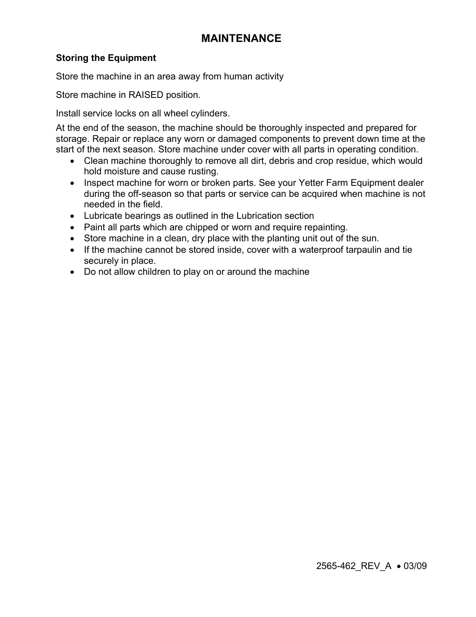 Yetter 6001-602 Notch Marker Disc Kit User Manual | Page 8 / 8