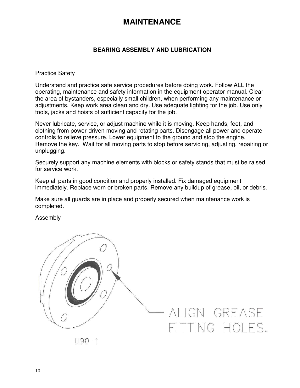 Maintenance | Yetter 6150 Series Markers User Manual | Page 10 / 52
