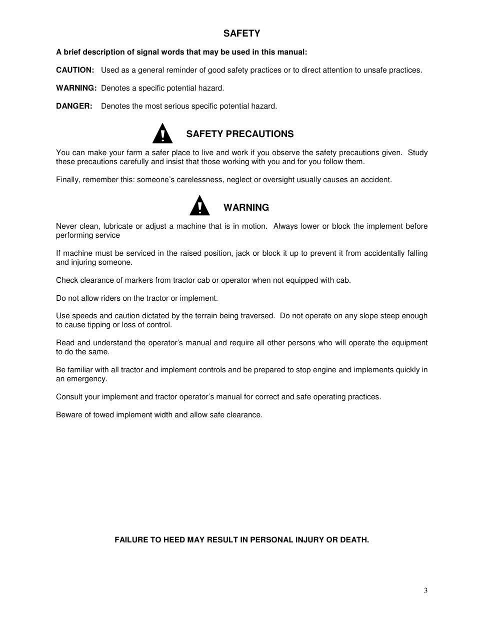 Yetter 6150 Series Markers User Manual | Page 3 / 52