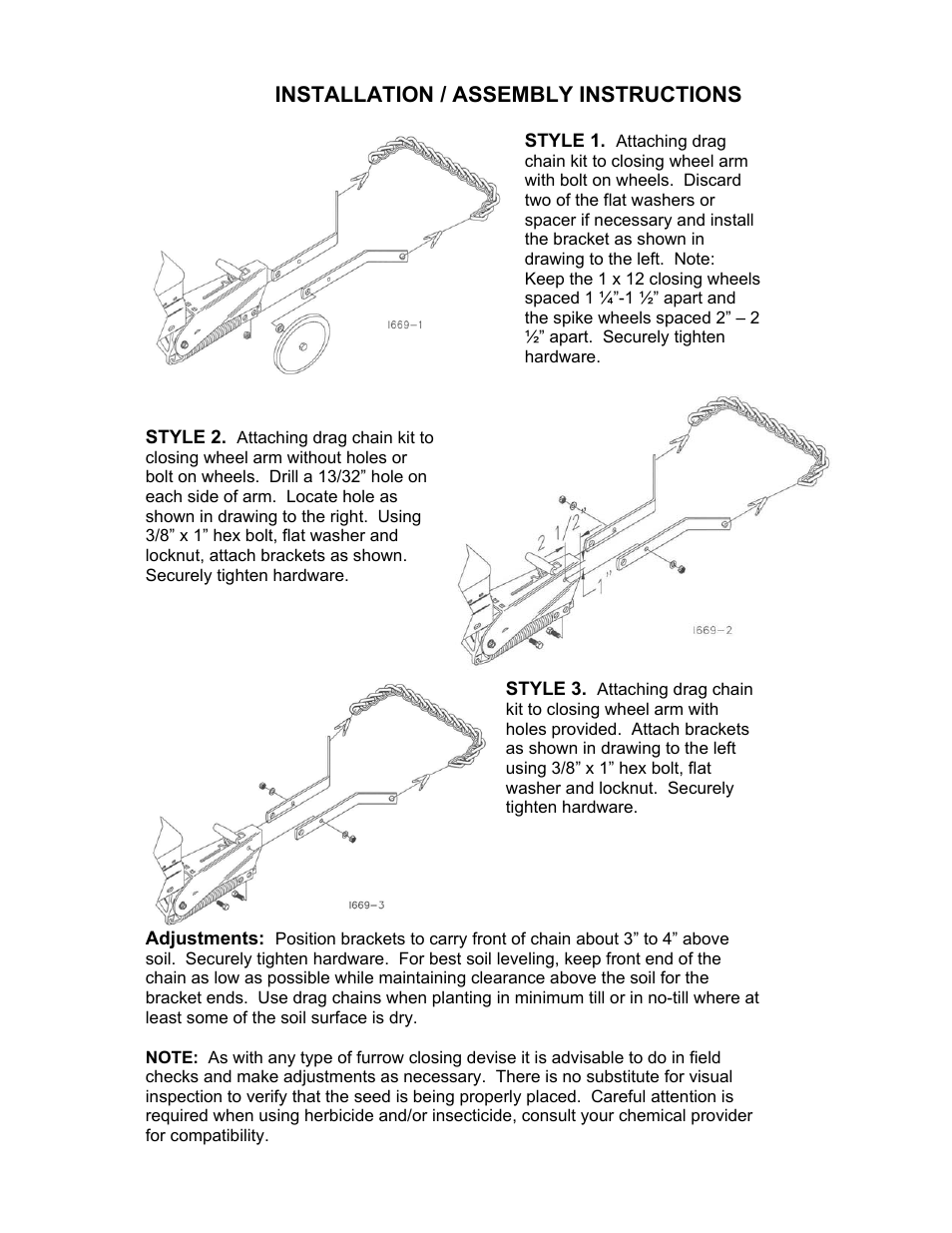 Yetter 6200-108 HD Twisted Link Drag Chain Kit User Manual | Page 2 / 4
