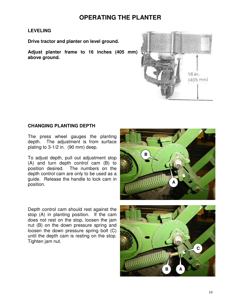 Operating the planter | Yetter 71 Series Planter User Manual | Page 19 / 36