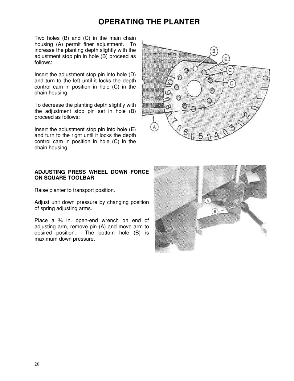 Operating the planter | Yetter 71 Series Planter User Manual | Page 20 / 36