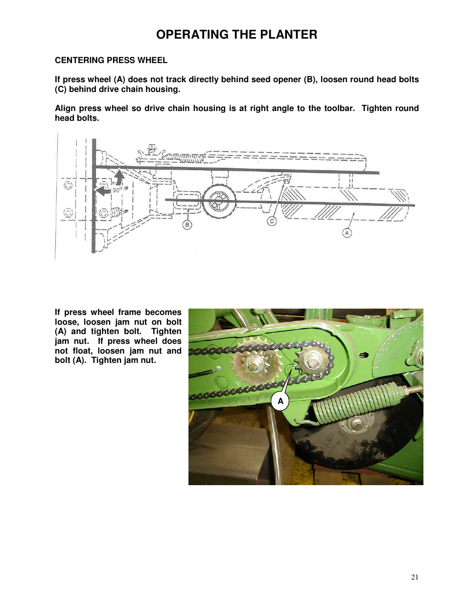 Operating the planter | Yetter 71 Series Planter User Manual | Page 21 / 36