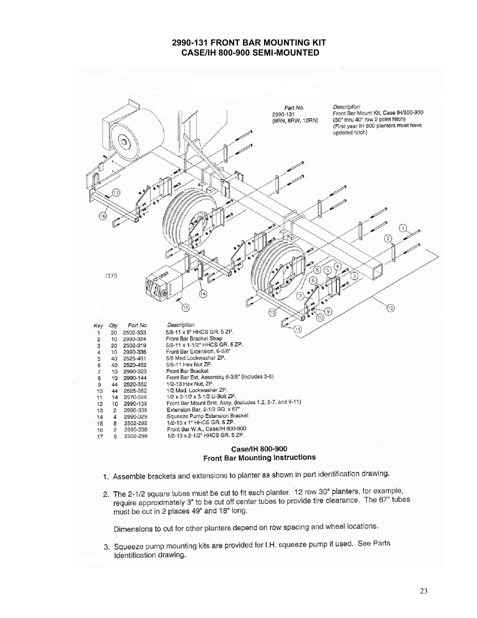Yetter Bar Kit Manual User Manual | Page 23 / 36