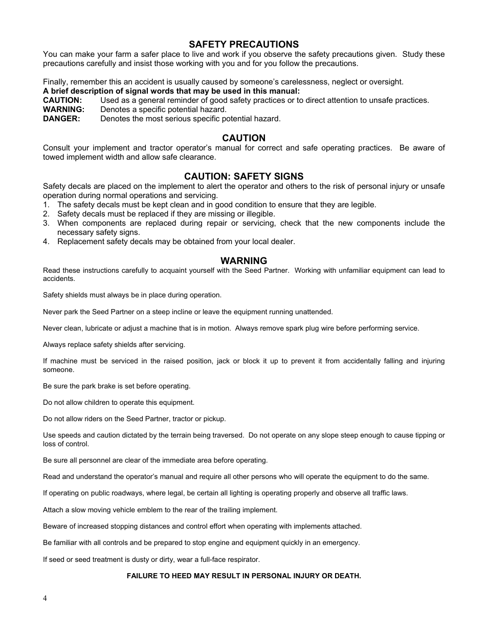 Yetter Systems One Seed Partner User Manual | Page 4 / 20